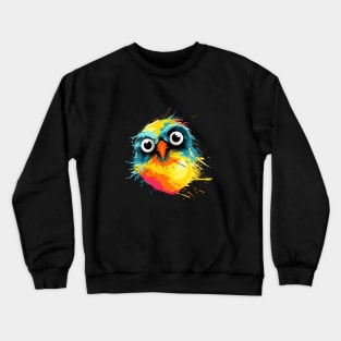 Cute colored bird Crewneck Sweatshirt